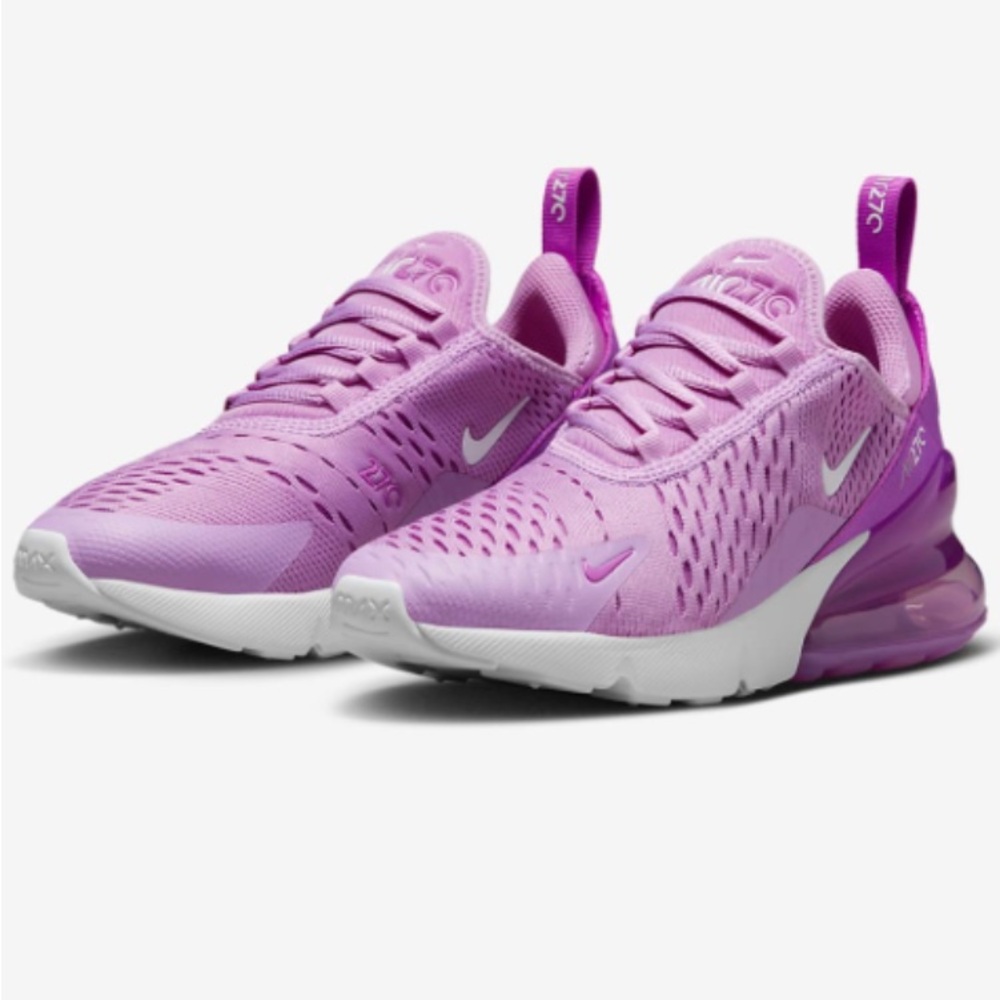 NWOB Nike Big Kids Unisex Air Max 270 - Rush Fuchsia/fuchsia dream/white